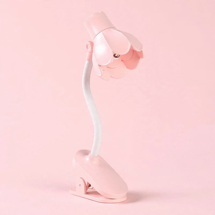 Mini clamp lamp for bedside table and student dormitory