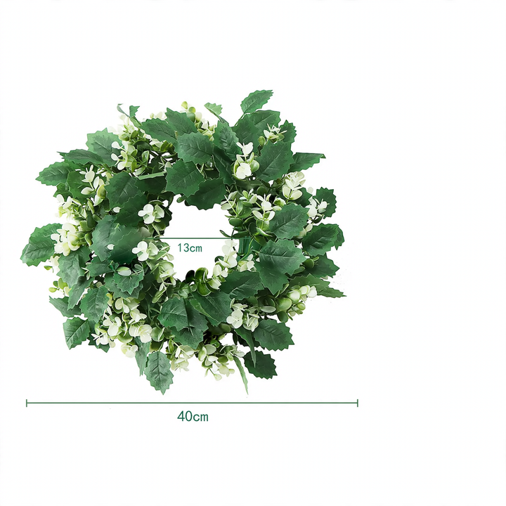 Artificial Christmas wreath in country house style