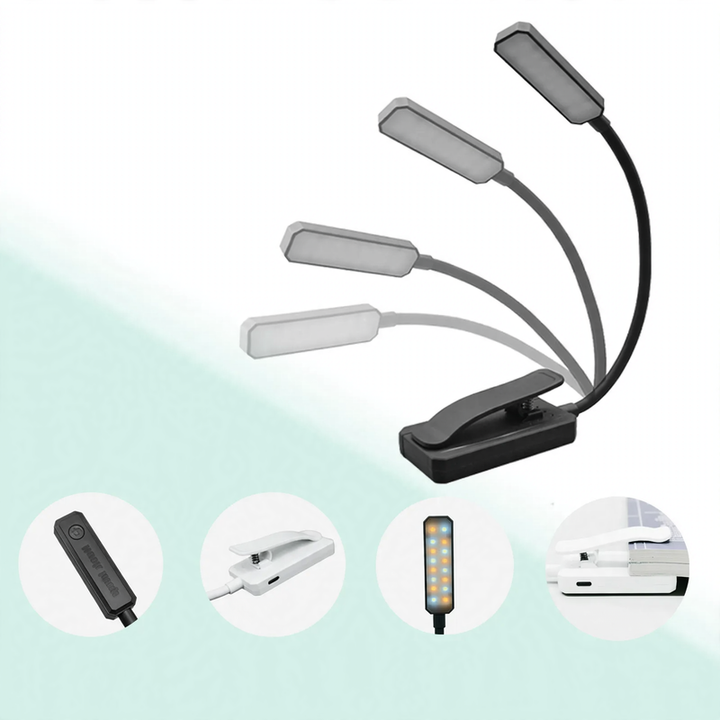 Foldable LED Clip Light for the Desk