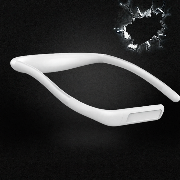 Foldable LED desk lamp with goose neck
