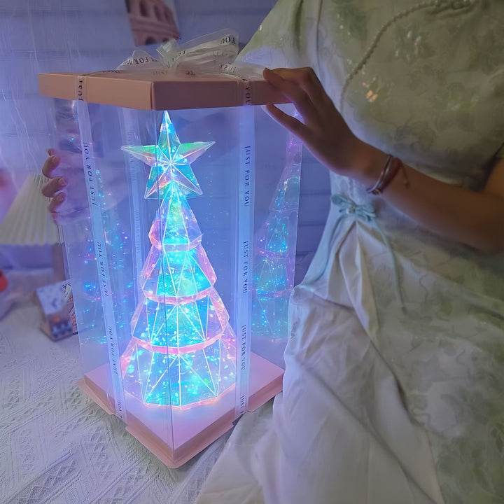 Illuminated Christmas tree with color change, 38 cm