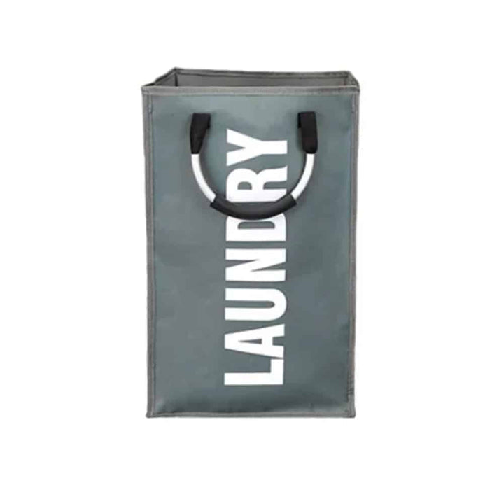 Laundry basket - foldable with handle - black, gray or light gray | Bowlift