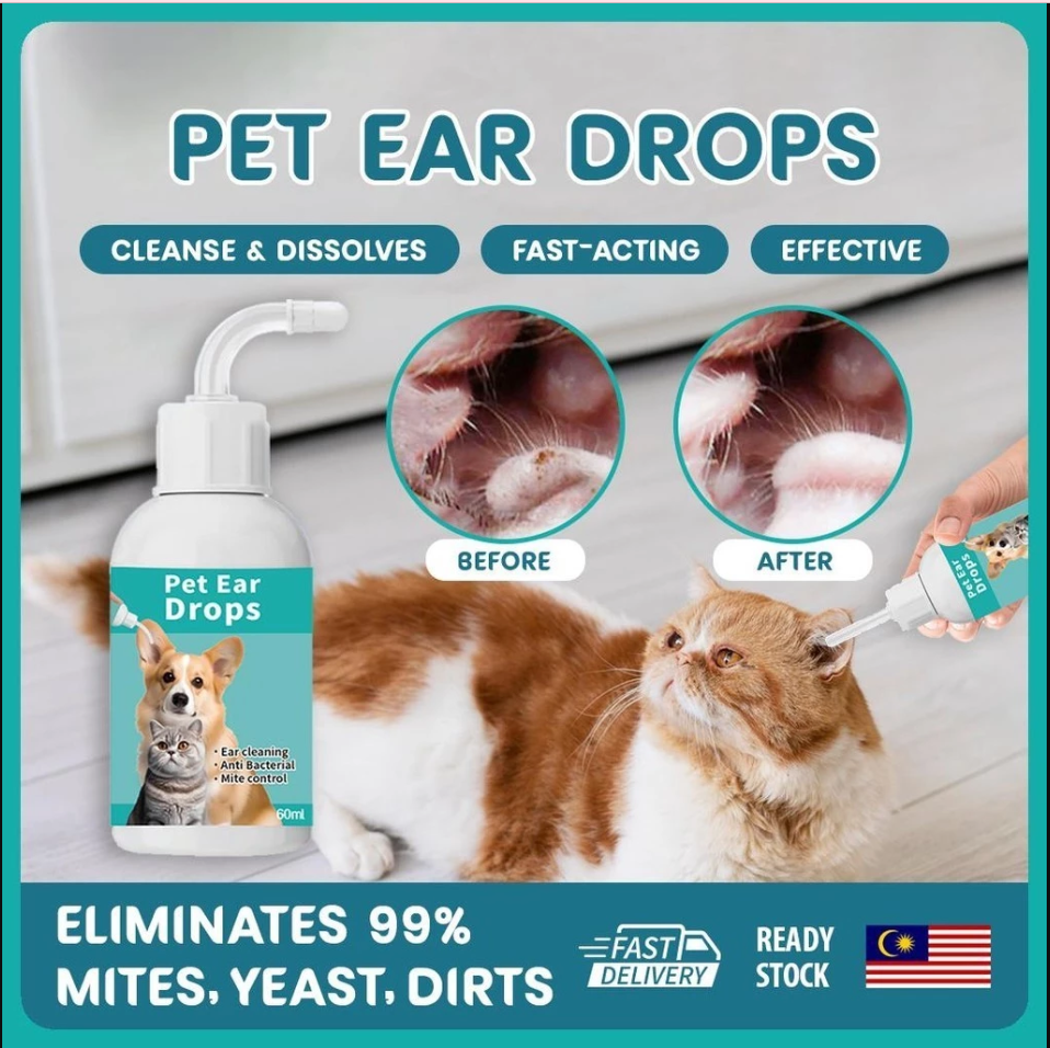 Natural Cat Ear Cleaning Drops Bowlift