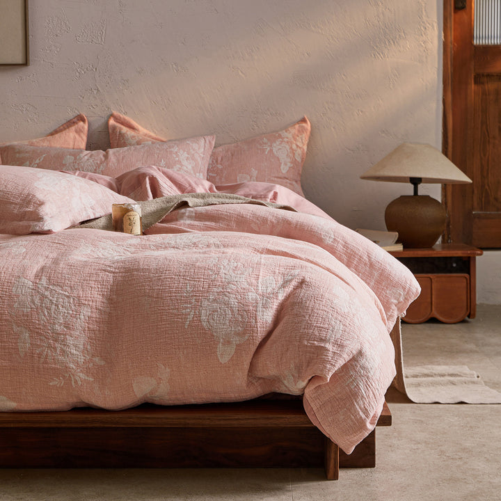 Three-layer cotton bedding, geometric pattern