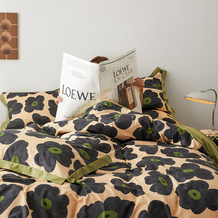 Cotton bedding set, 4-piece