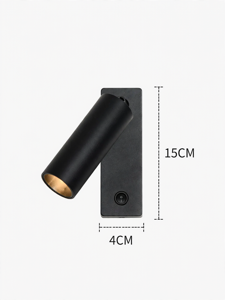 Modern full-spectrum wall lamp with rotational function