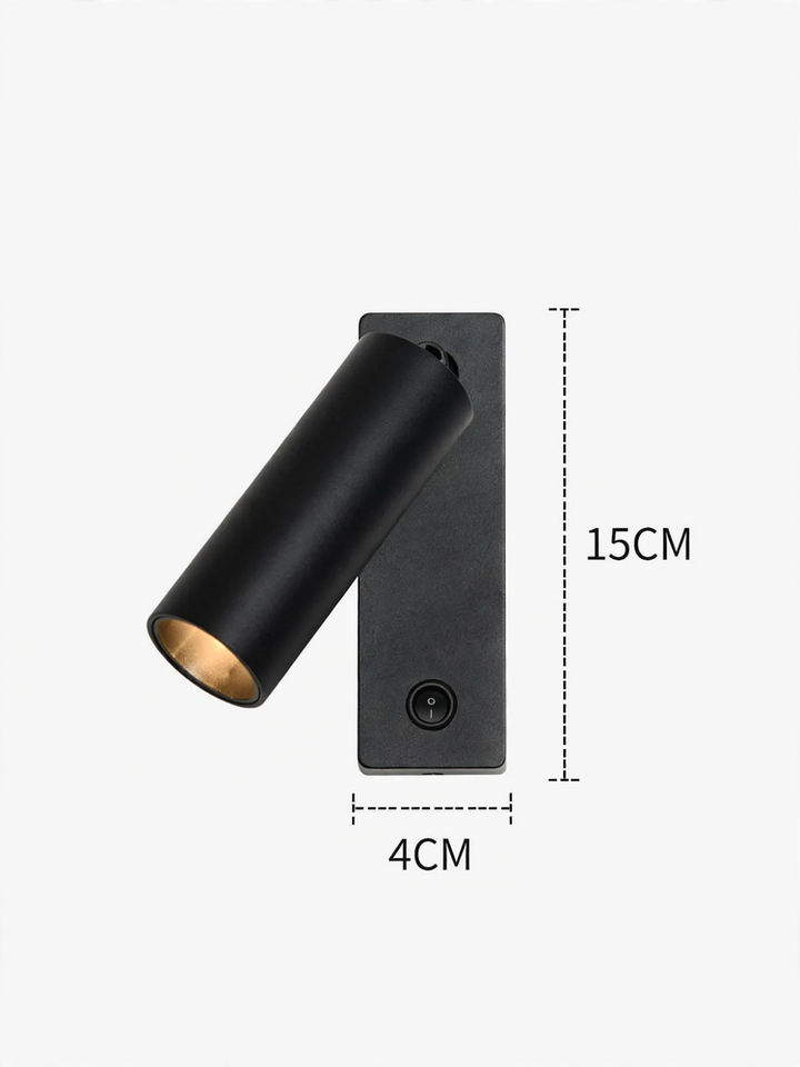 Modern full-spectrum wall lamp with rotational function