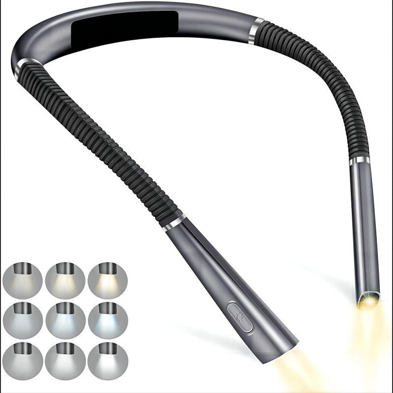 Foldable LED Neck Light with Two Heads
