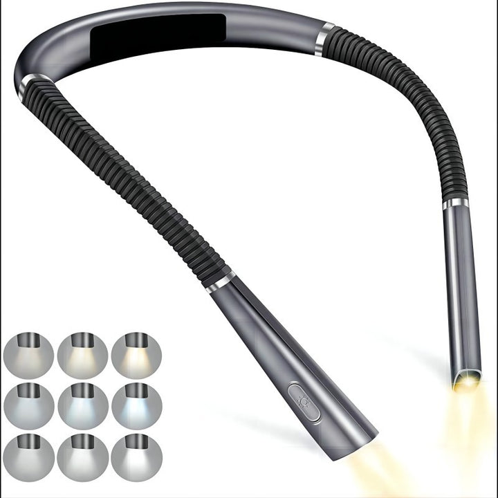 Foldable LED Neck Light with Two Heads