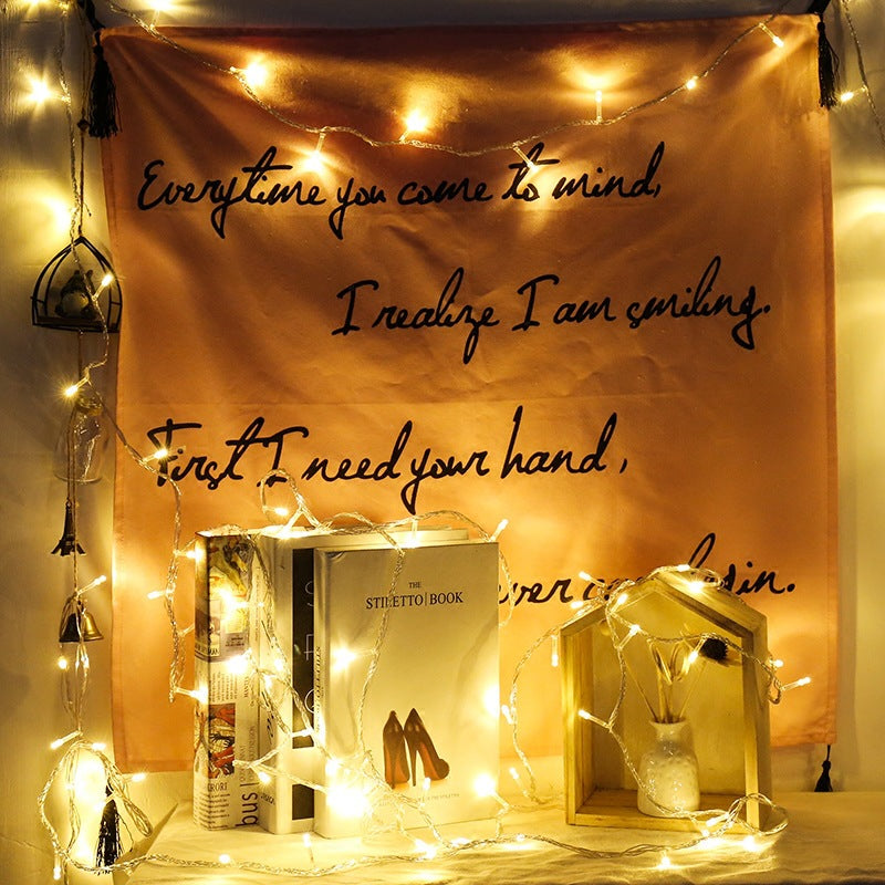 LED string lights with stars