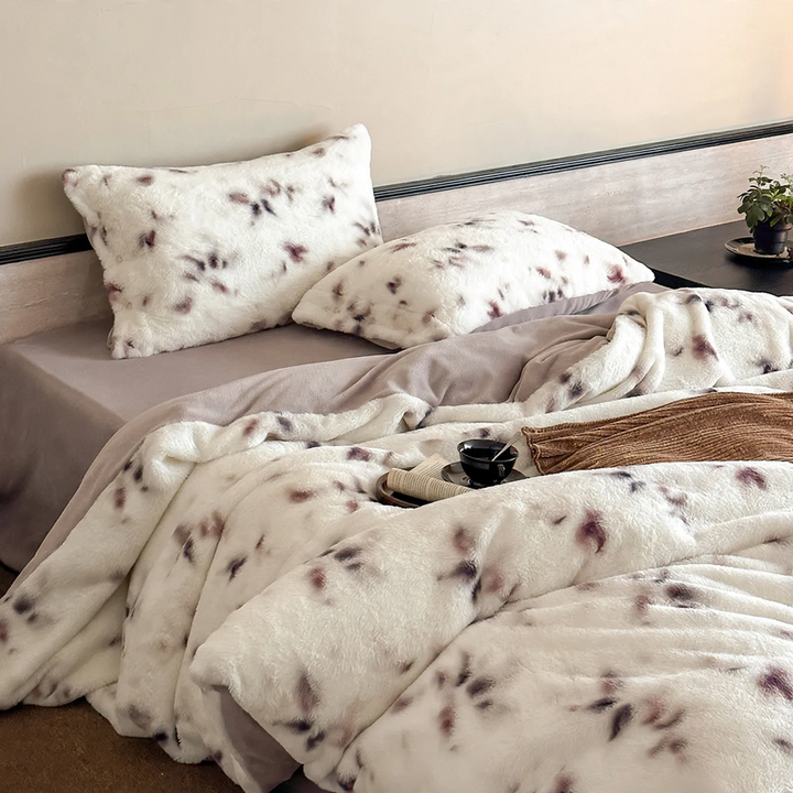 Milk fiber bedding set, 4 pieces, extra warm