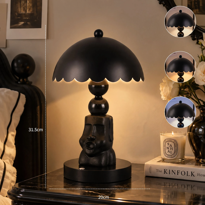 Moai table lamp ZHTJ038, touch-controlled, dimmable