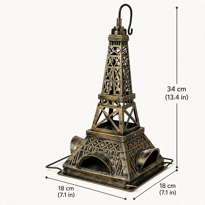 Eiffel Tower Birdhouse as Decoration