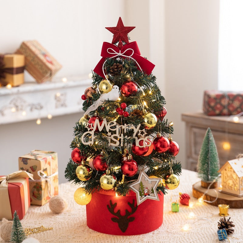 Mini Christmas tree with flocking, 45-60 cm