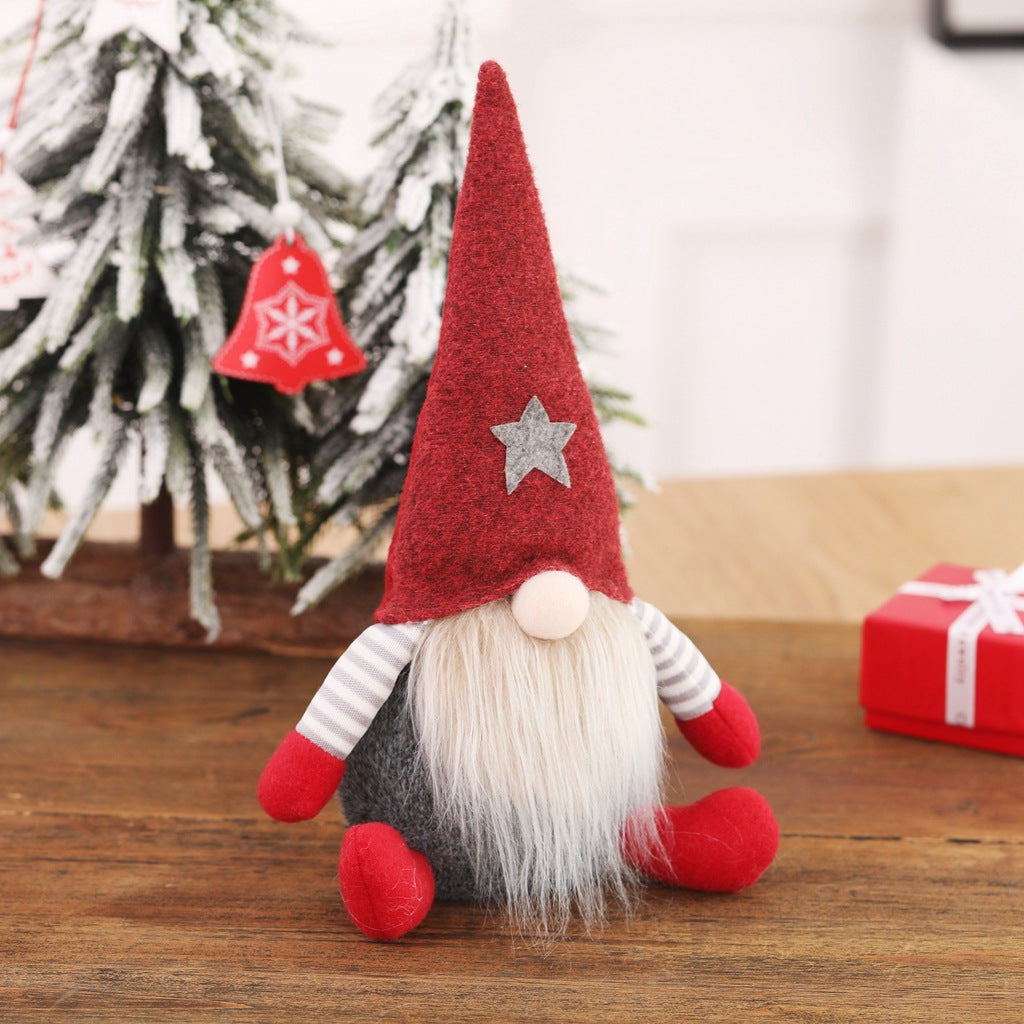Decorative elf figure made of fabric