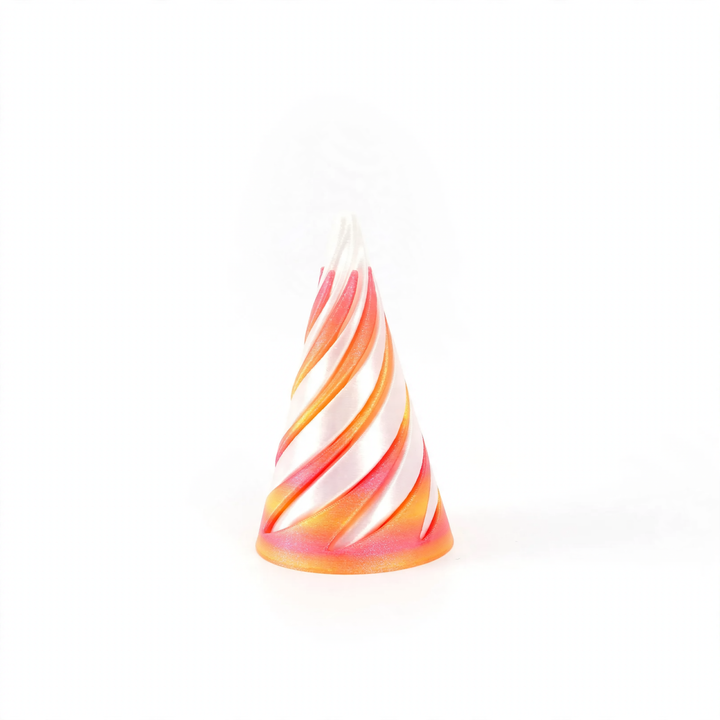 3D-printed spiral pyramid toy