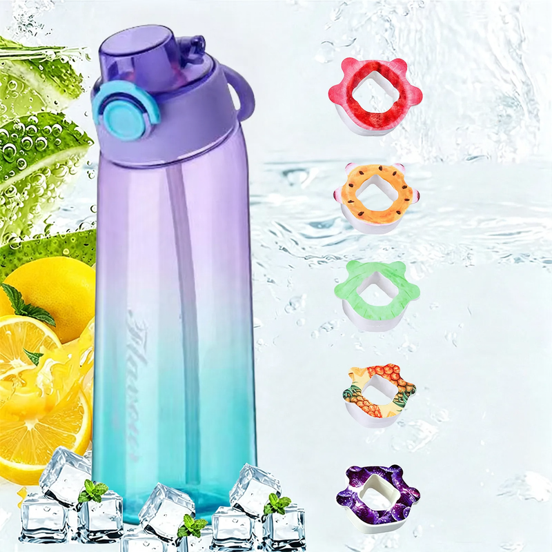 Tritan drinking bottle with aroma ring and carry handle