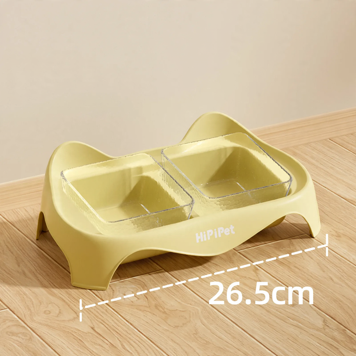 Double bowl for dogs and cats, non-slip