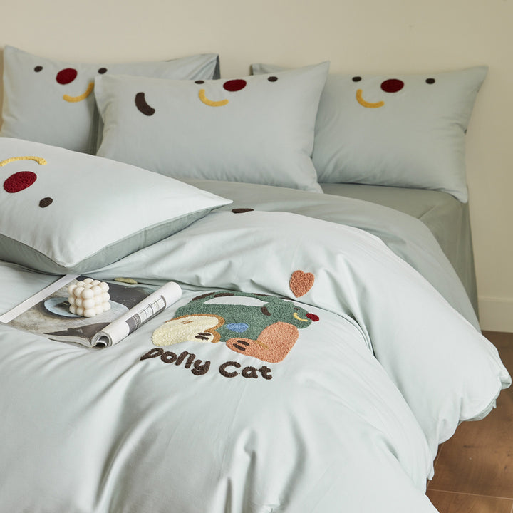 Children's bedding set, cotton, cartoon pattern