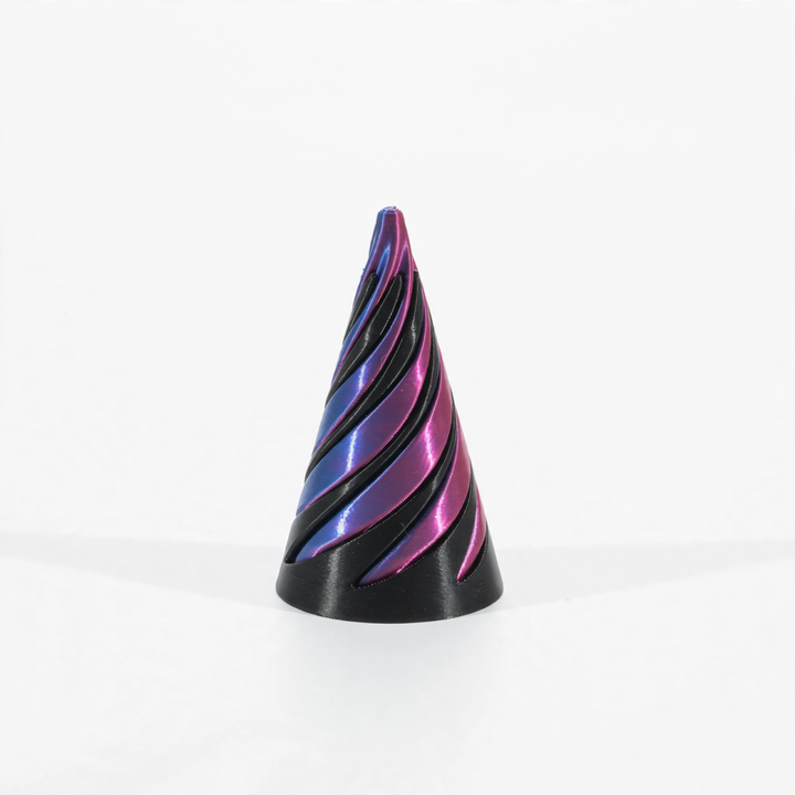3D-printed spiral pyramid toy