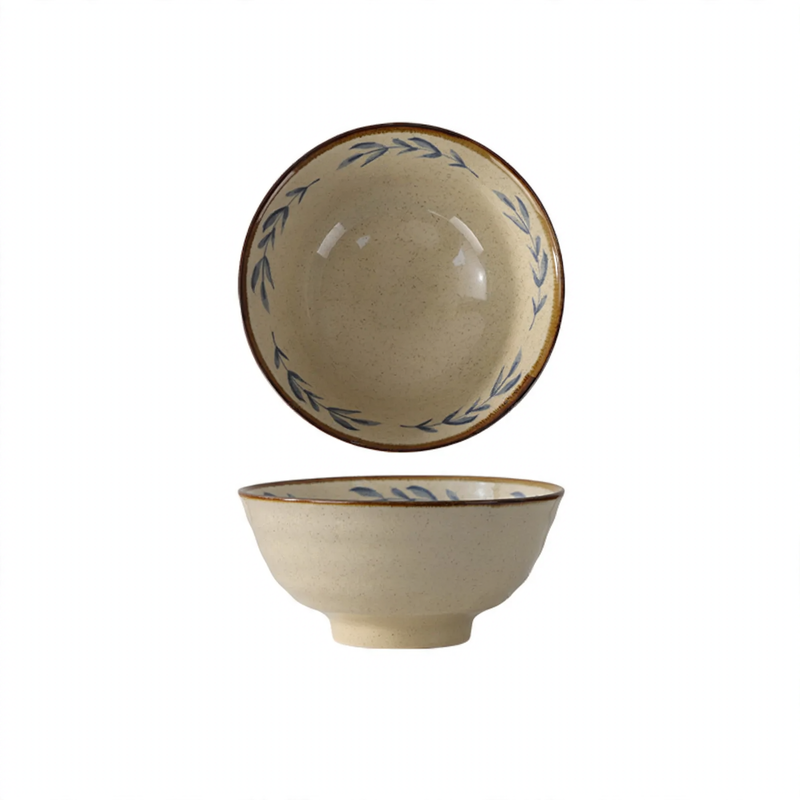 Ceramic dinnerware set, floral pattern, vintage style