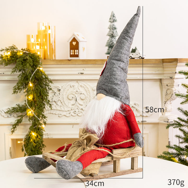 Christmas Gnome and Reindeer Figure Set