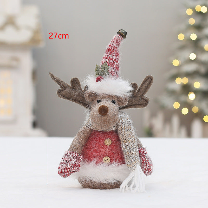 Decorative gnome figure in pink for Christmas