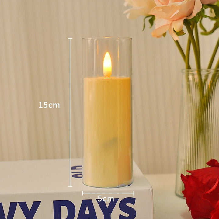 LED mood light in candle shape with remote control