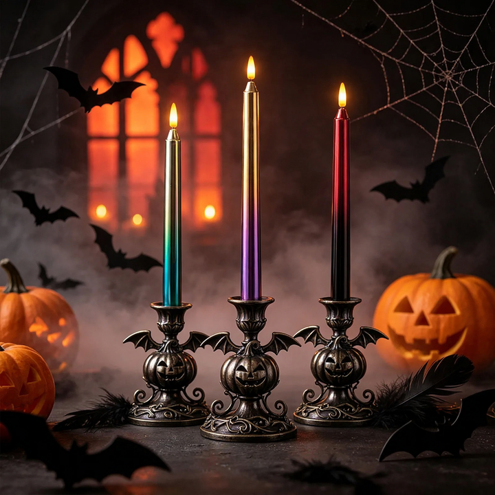 Decorative LED taper candle, 28 cm