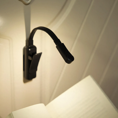 Compact LED Clip Lamp for Books
