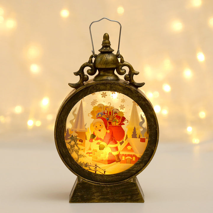 Decorative LED Lantern with Christmas motif
