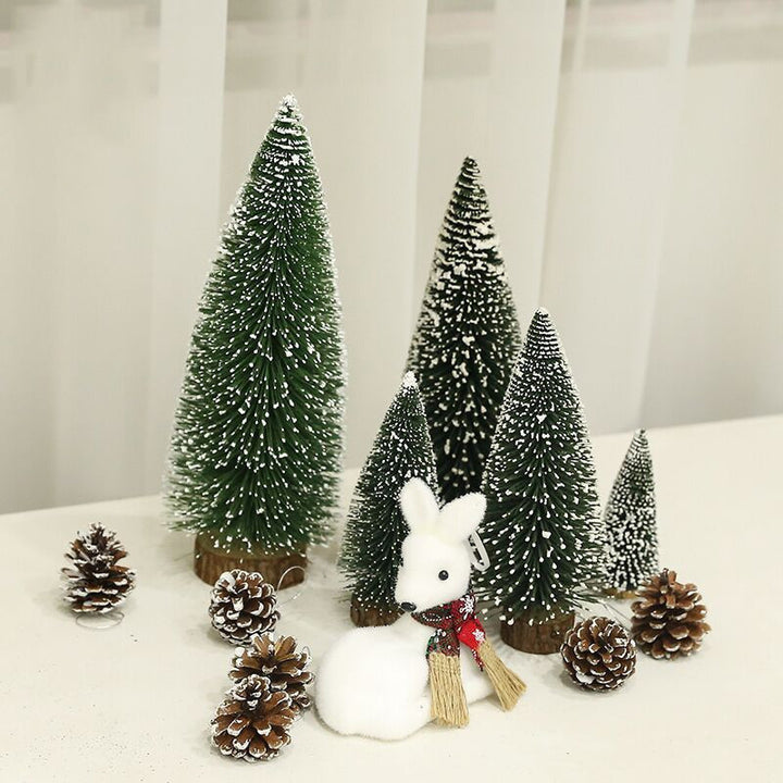 Mini Christmas tree with lighting and snow effect