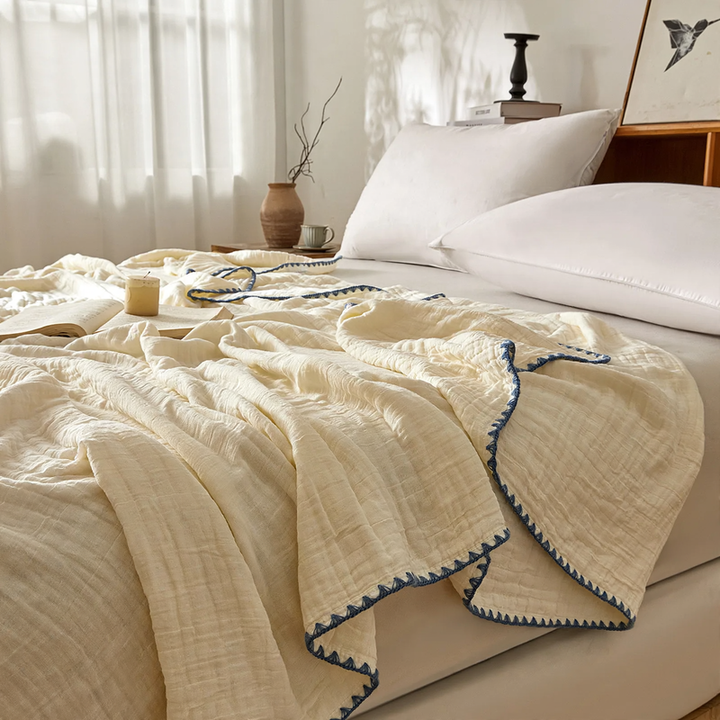 Cotton blanket, 6-layered, 100–230 cm