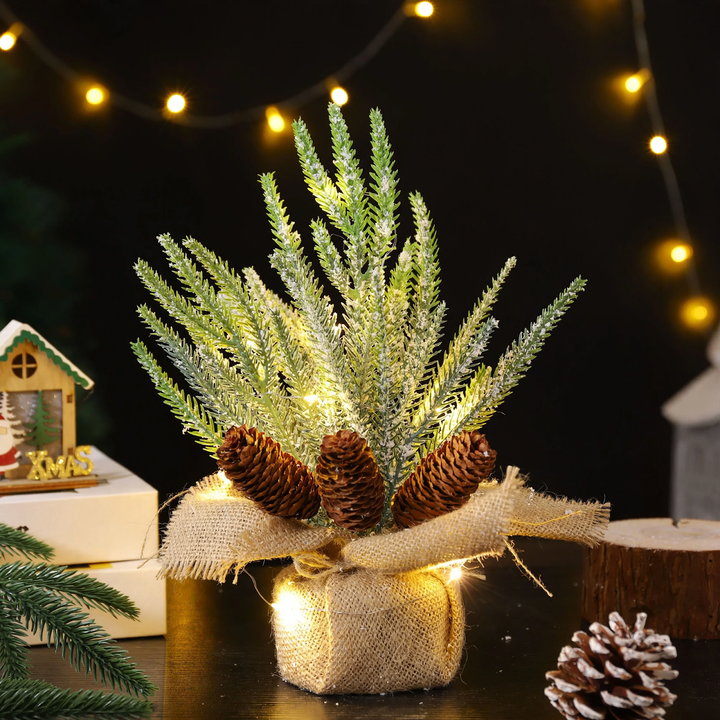 Mini Christmas tree with flocking, 45 cm