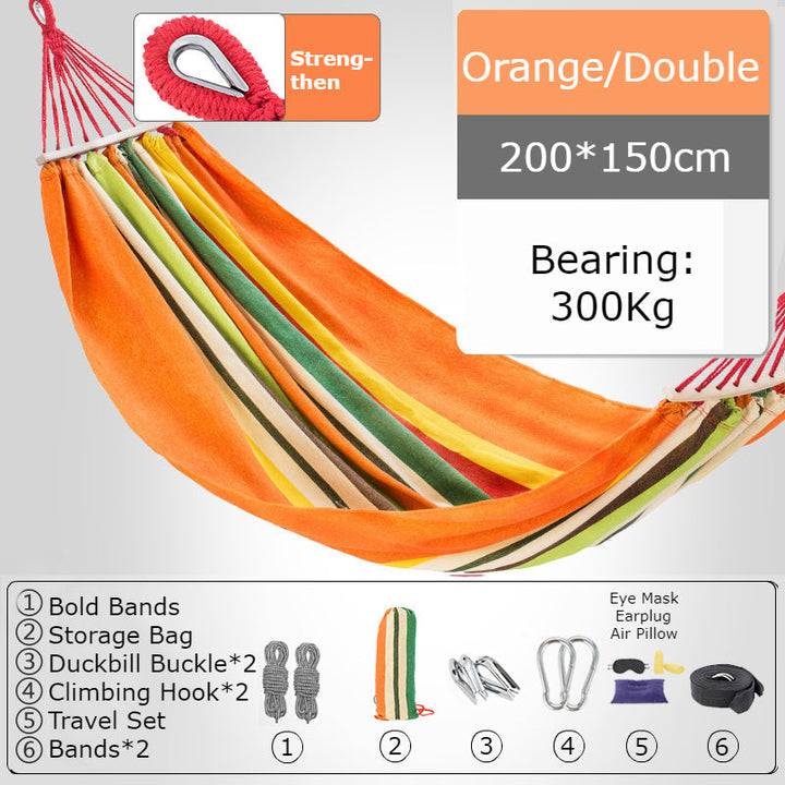 BowLift | Thickened Single/Double Hammock, More Breathable, Safer and More Comfortable, For Camping, Dormitory & Leisure