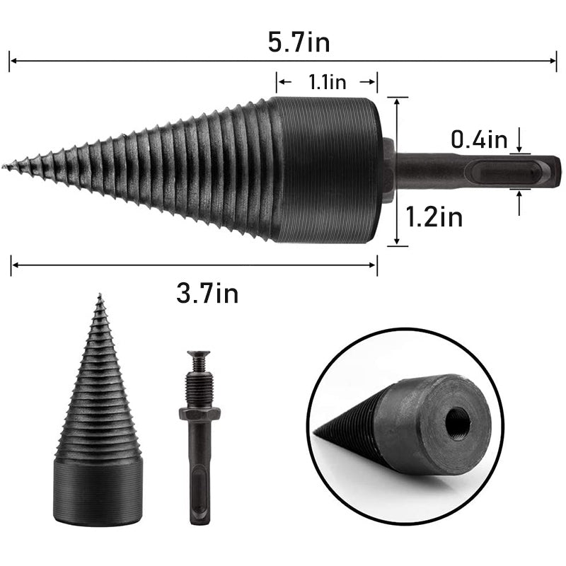 BowLift | Hex Screw Shaft Firewood Drill