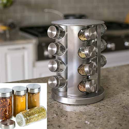 Spice Carousel 16 Bottles Revolving Bowlift