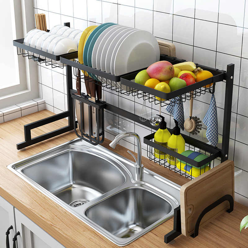 Kitchen Dish Drying Rack Over Sink Bowlift