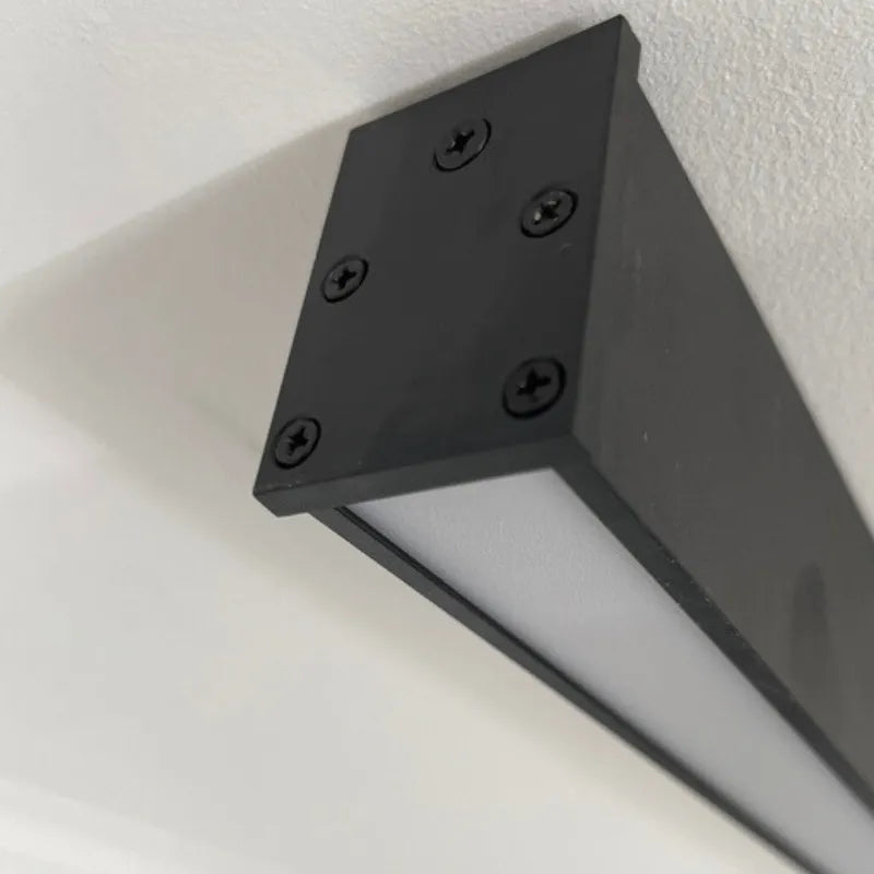 BowLift | Black Metal Ceiling Lamp LED Linear Minimalistic Modern Design