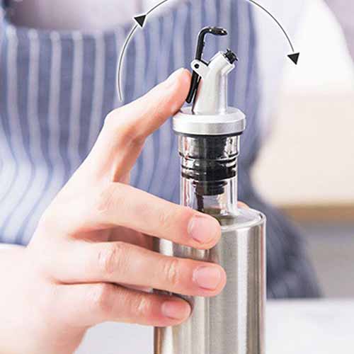 Oil And Vinegar Bottle 300 ML Steel Glass Bowlift