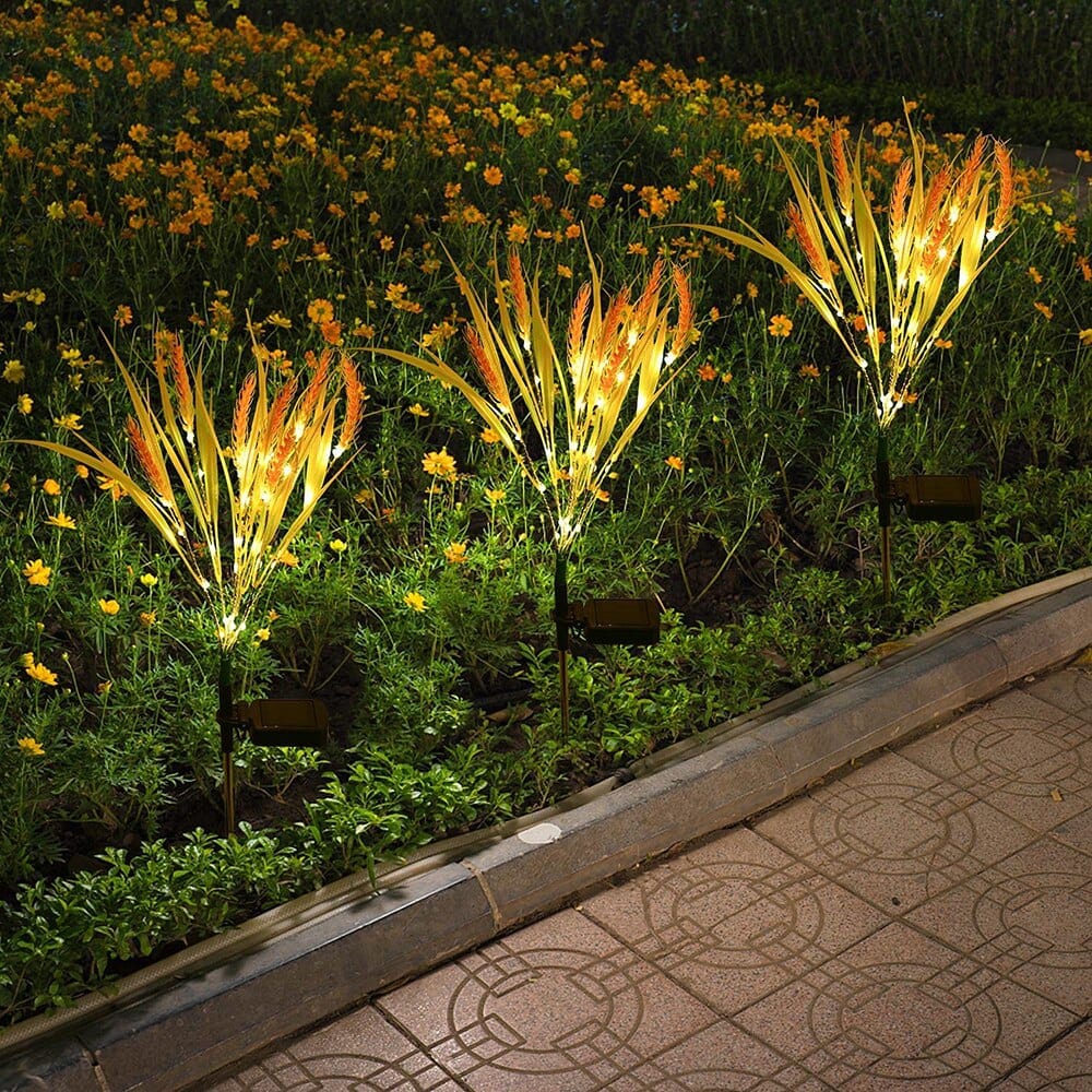 2 piece pack solar wheat ear lights Bowlift