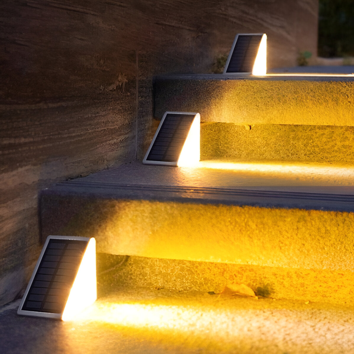 BowLift | 2-Pack Triangular Solar Step Lights – IP67 Waterproof LED Outdoor Garden Lights