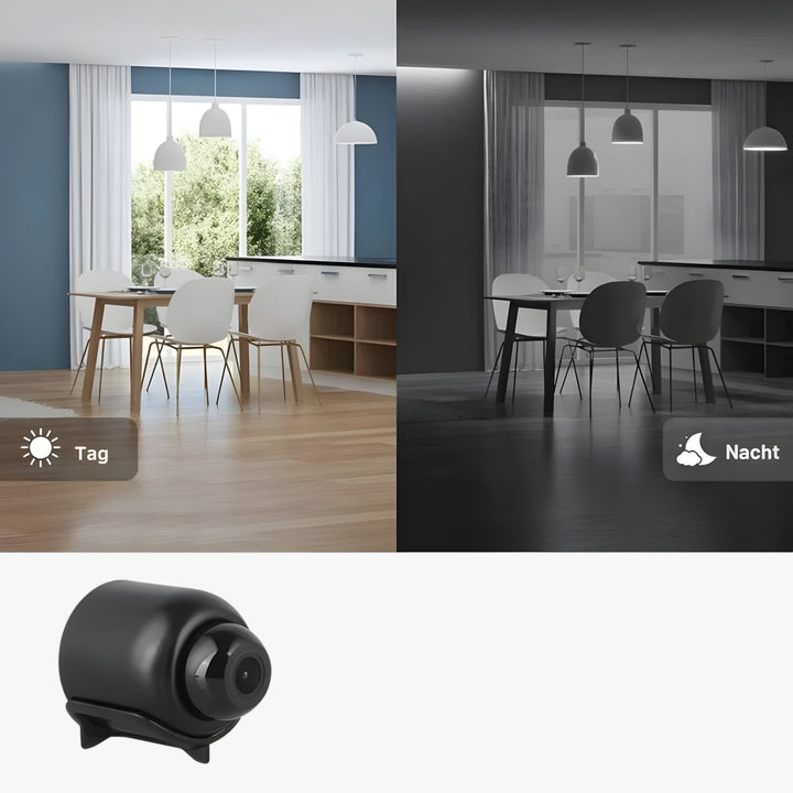 Uniko HD Mini Security Camera – Wireless 1080P Surveillance with Night Vision & Motion Detection | Bowlift