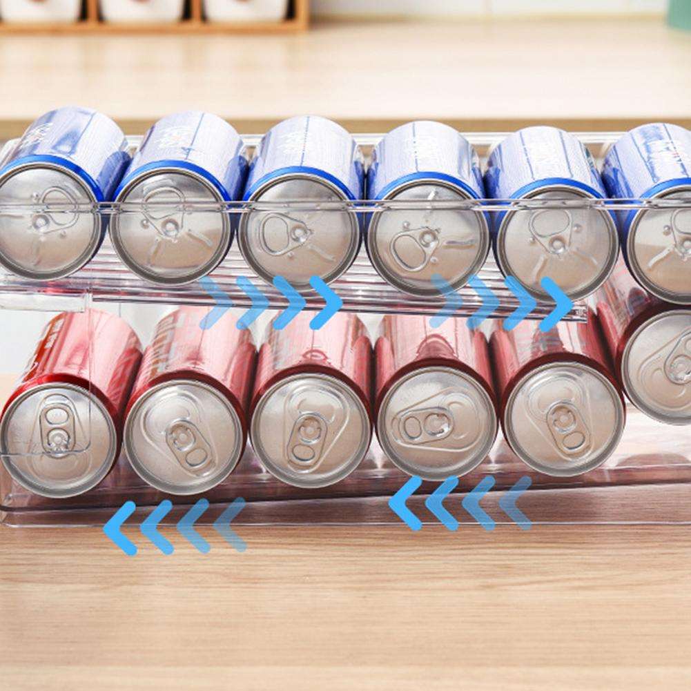 2-Tier Roll Transparent Organizer Holder Bowlift