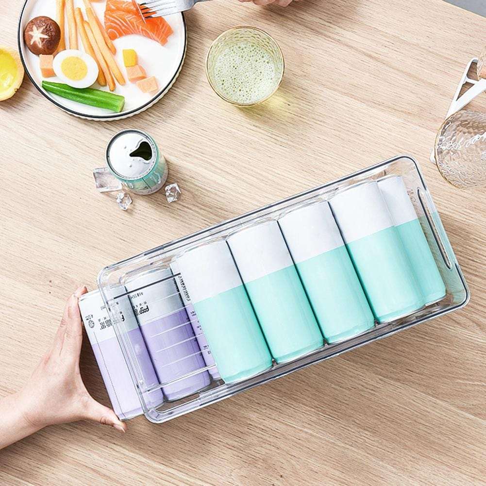 2-Tier Roll Transparent Organizer Holder Bowlift