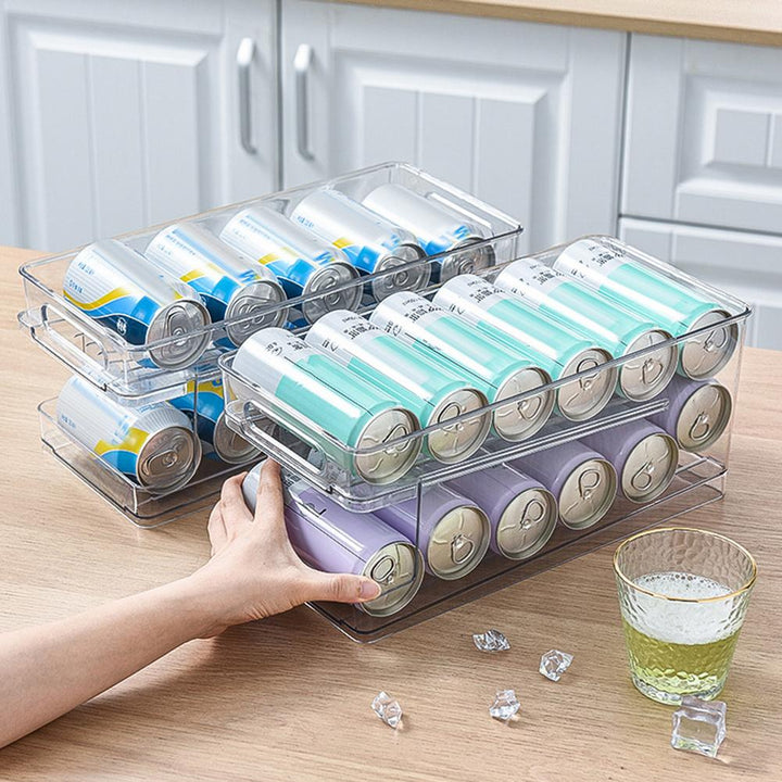 2-Tier Roll Transparent Organizer Holder Bowlift