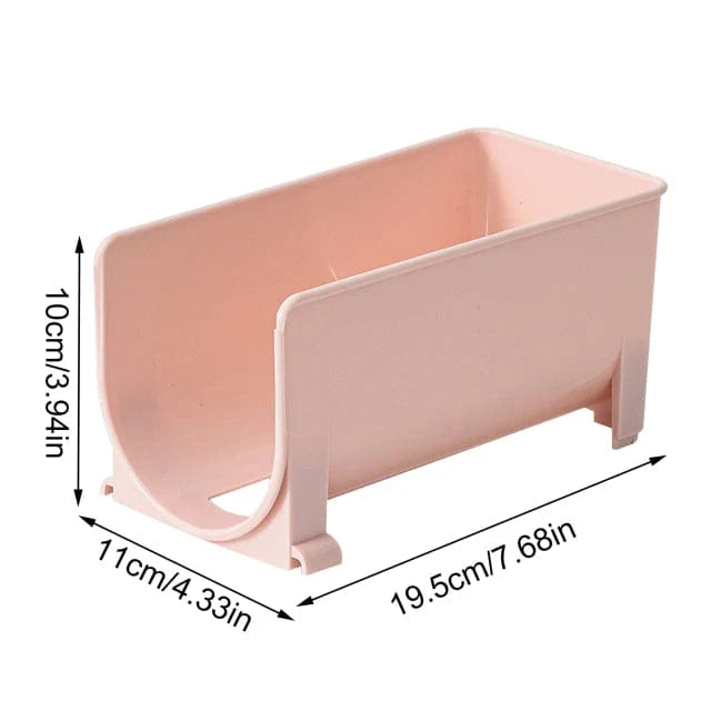 2-Tier Roll Transparent Organizer Holder Bowlift
