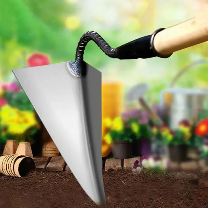 BowLift | 2-in-1 Stainless Steel Triangle Weed Remover & Soil Loosener
