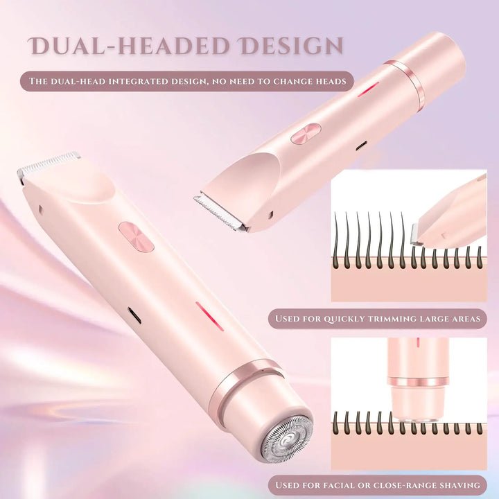 BowLift | 2-in-1 Electric Razor for Women with Dual Head Design