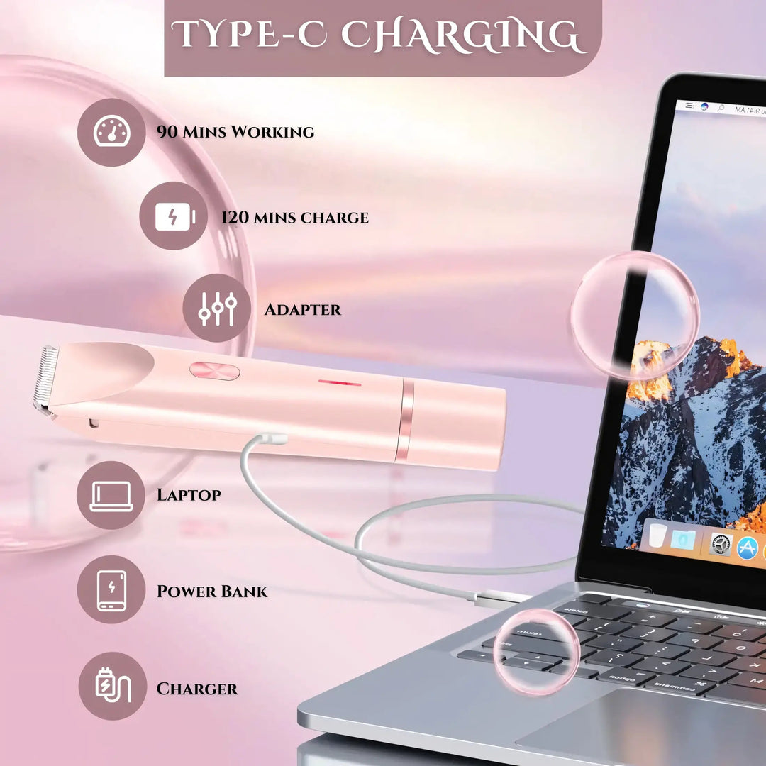 BowLift | 2-in-1 Electric Razor for Women with Dual Head Design